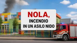 Nola, incendio in un asilo nido, tutti i bambini messi in salvo