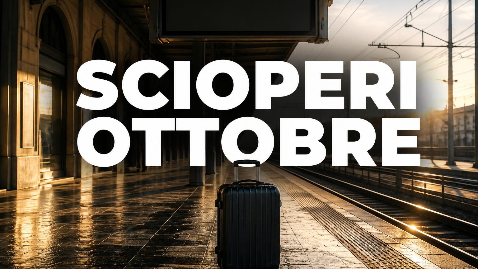 Scioperi trasporti ottobre 2026: calendario e orari