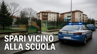 Spari vicino alla scuola d’infanzia a Rozzano: cinque giovani in fuga, bambini messi in salvo