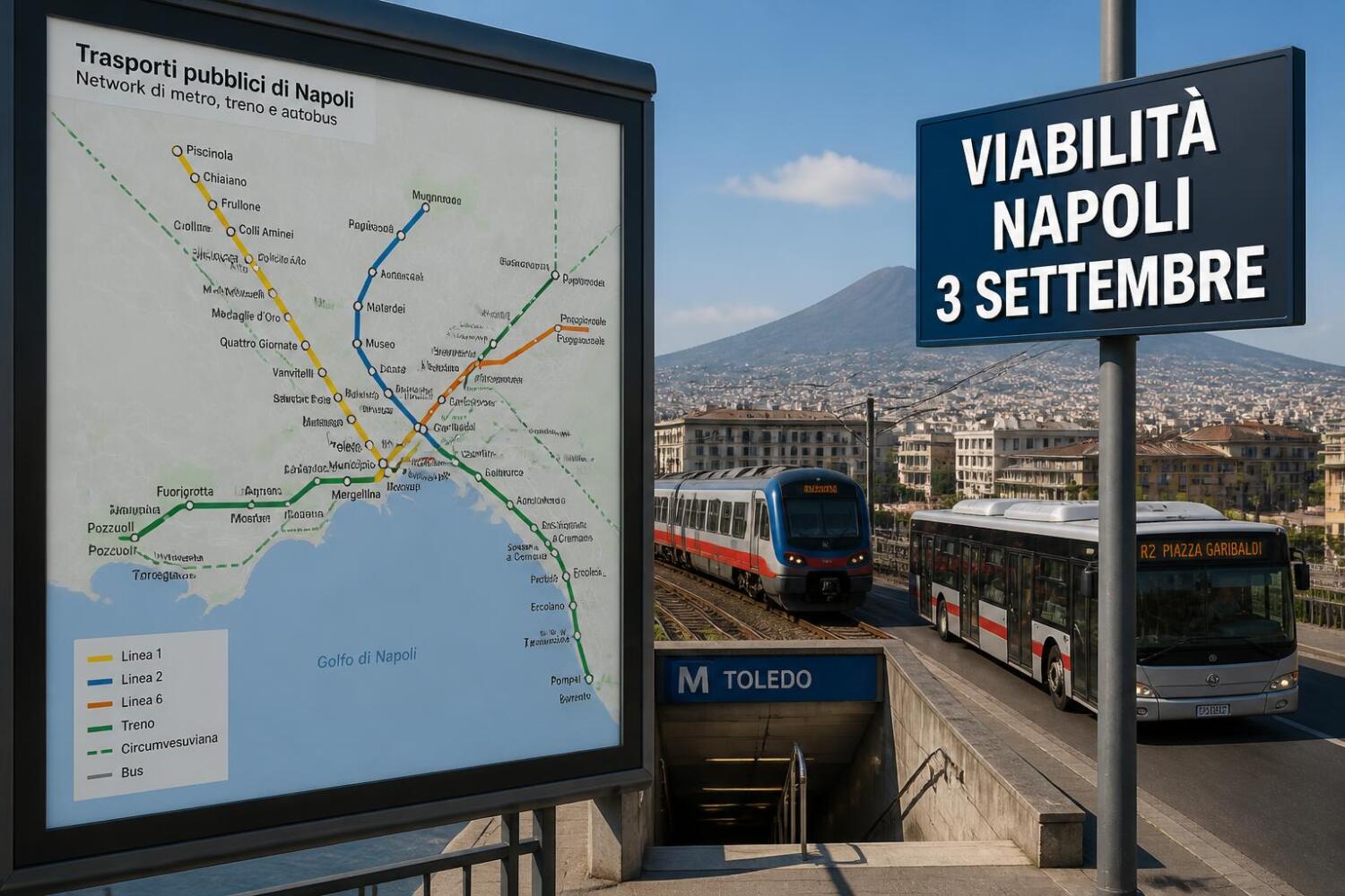 Viabilità e trasporti a Napoli oggi, 3 settembre 2026: chiusure e aggiornamenti