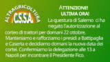 Trattori in Campania, presidi e incontro con Fico il 22 ottobre