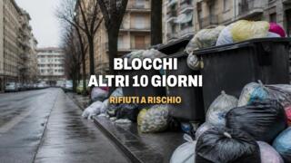 Blocchi camionisti, altri 10 giorni, rifiuti a rischio a Napoli