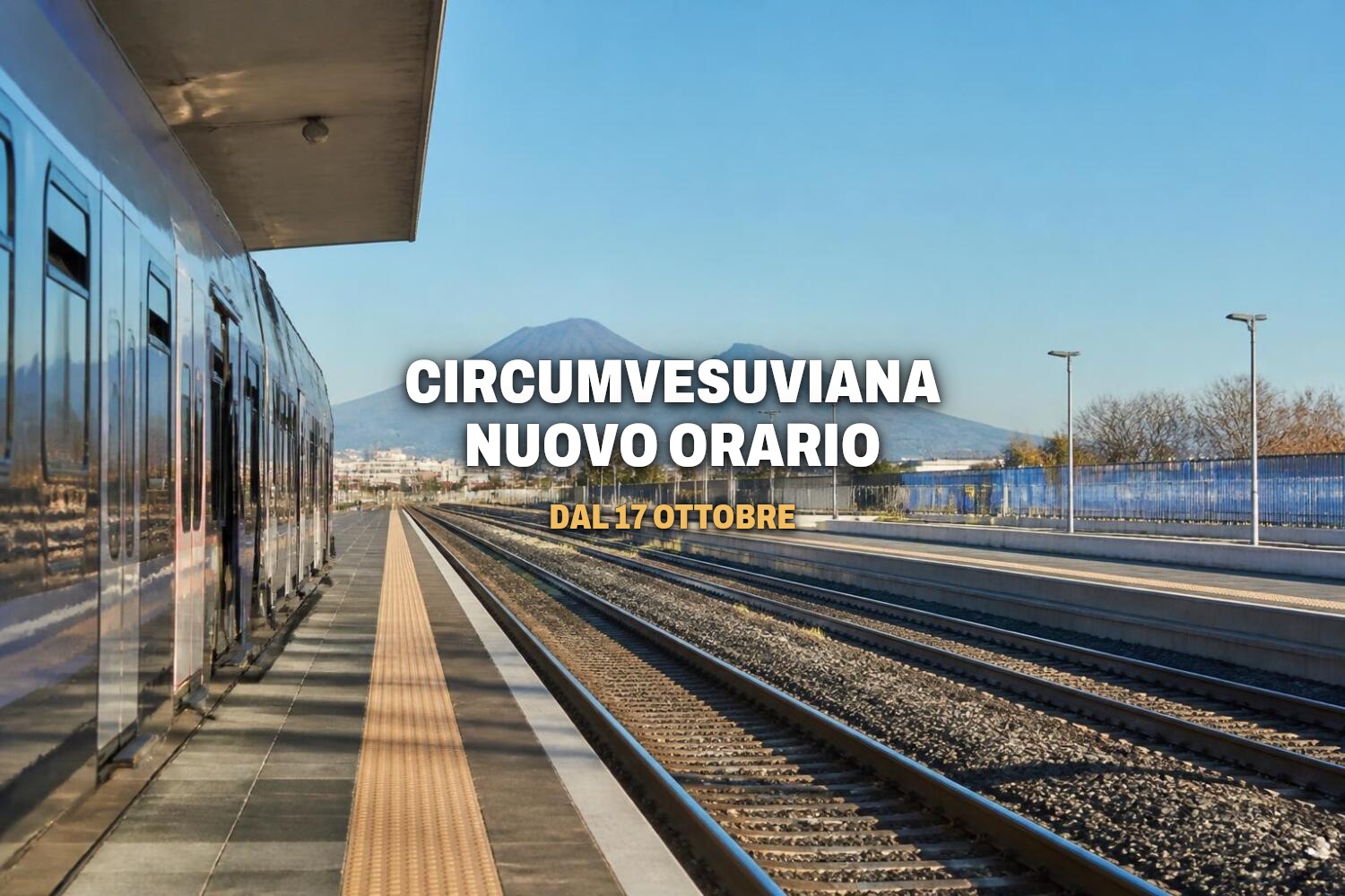 Circumvesuviana, nuovo orario invernale dal 17 ottobre