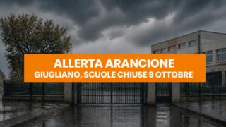 Giugliano, scuole chiuse il 9 ottobre per l’allerta arancione