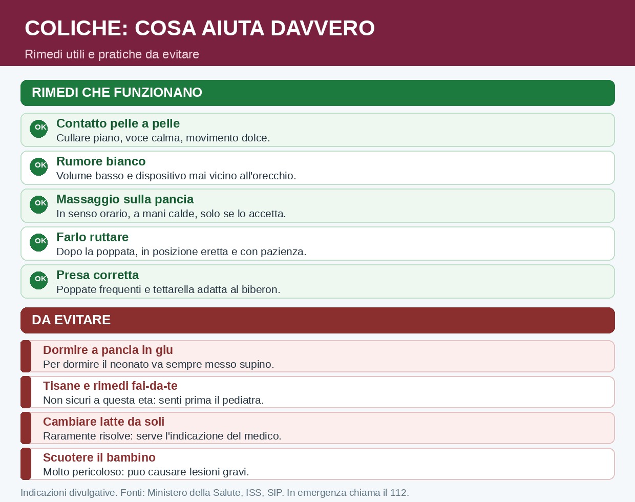 Coliche del neonato: i rimedi che funzionano e quelli da evitare