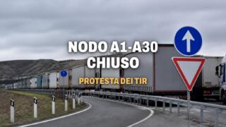 Protesta autotrasportatori, chiuso il nodo A1-A30 a Caserta
