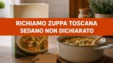 Richiamo zuppa toscana Ortonatura, sedano non dichiarato