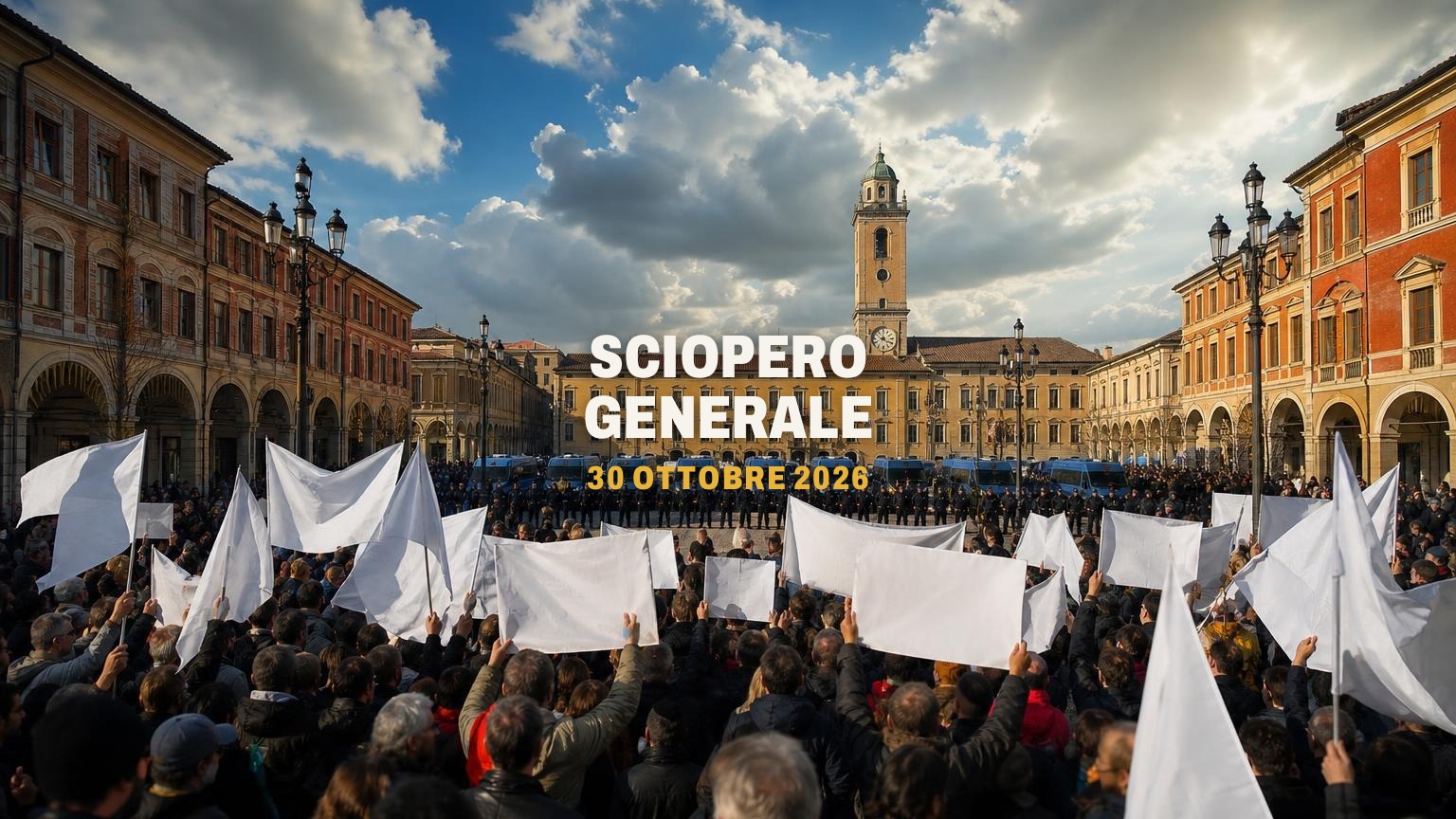 Sciopero generale 30 ottobre, chi si ferma e le reazioni