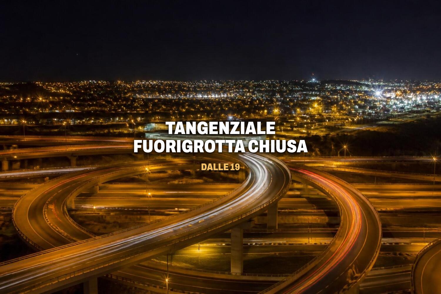 Tangenziale di Napoli, chiude l’uscita Fuorigrotta dalle 19