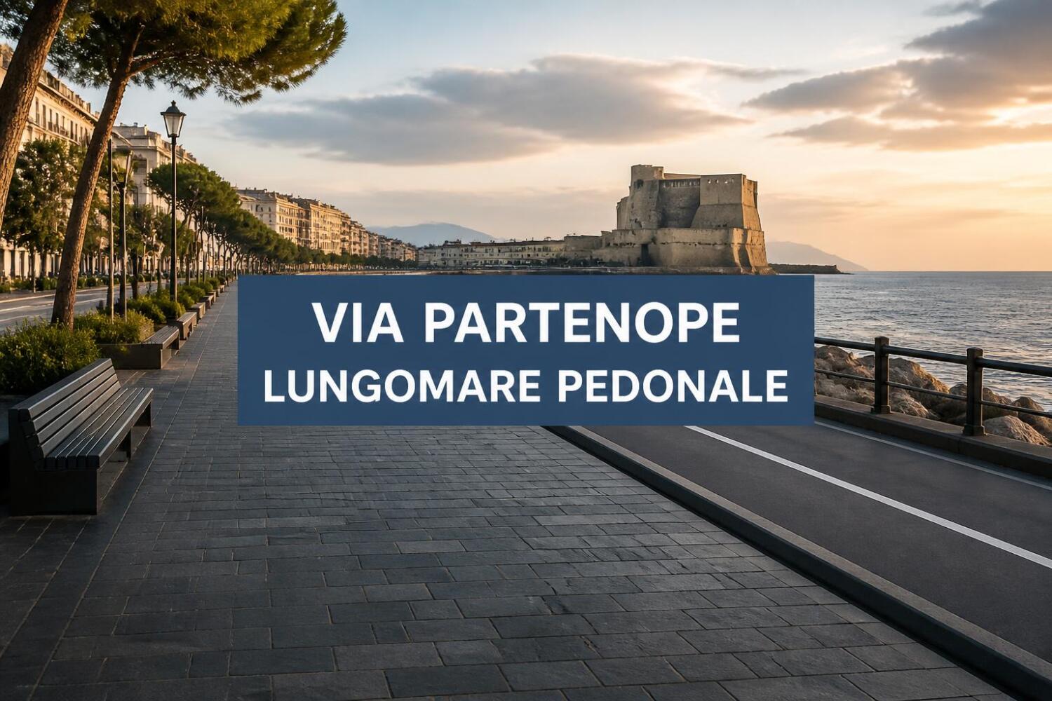 Via Partenope resterà pedonale, il lungomare di Napoli senza auto