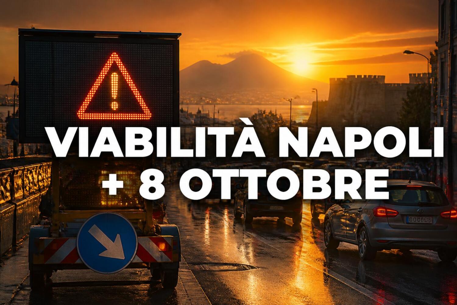 Viabilità e trasporti a Napoli oggi, 8 ottobre 2026: chiusure e aggiornamenti